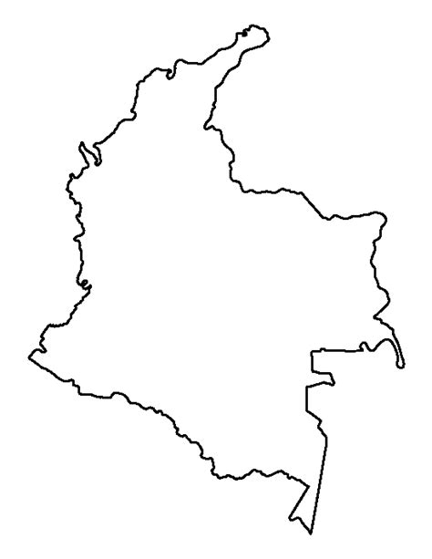 Croquis Del Mapa De Colombia Artofit