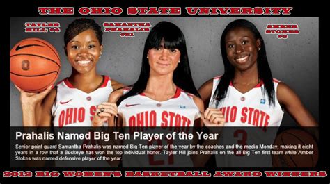 2012 B1g Womens Basketball Award Winners Ohio State University