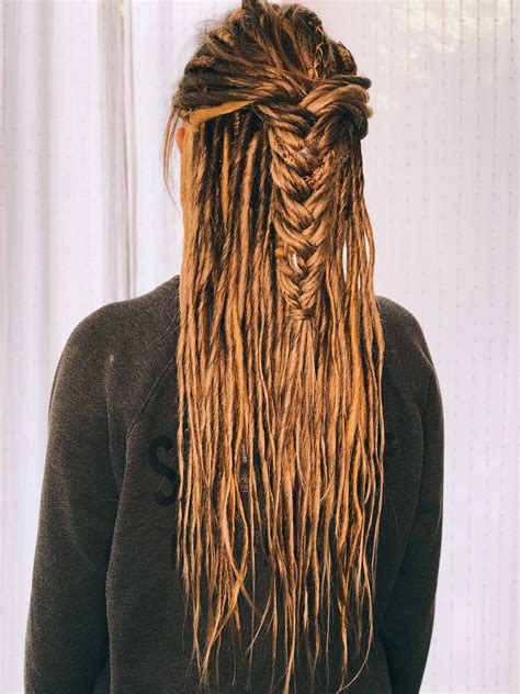 synthetic dreads double ended mix dreadlocks natural brown to etsy in 2020 synthetic dreads