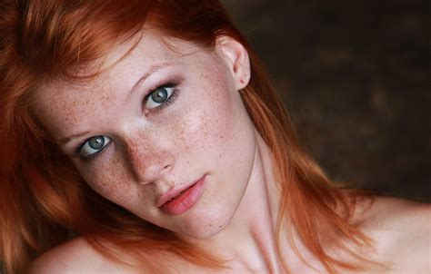 Wallpaper Girl Photo Blue Eyes Model Lips Redhead Mia Sollis Portrait Mouth Close Up