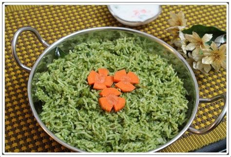 Ashas Kitchen Palak Rice~