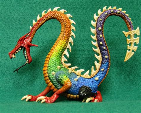 Old Modified Dragon Painted As Ammassazz The Rainbow Dragon Dragon