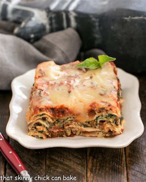 Easy Spinach Lasagna That Skinny Chick Can Bake