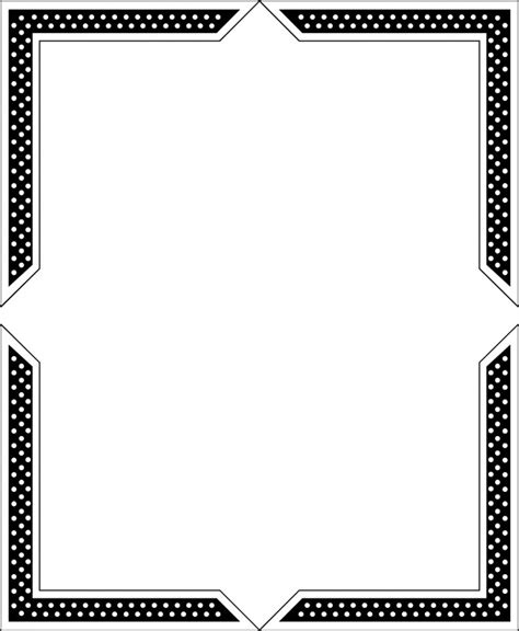 Paper Black And White Picture Frame Line Angle Png 958x1166px Paper