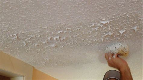Textured patio ceiling bubbling, blistered or falling down? Hometalk | How I Matched Knockdown Texture With the ...
