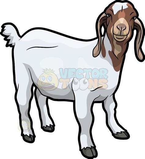 Goat Cartoon Cute Black Goat Cartoon Stock Vector Illustration Of