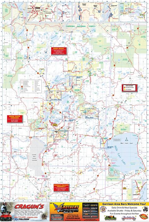 Crow Wing Area Snowmobile Trail Maps Brainerd Lakes Area Snowmobile