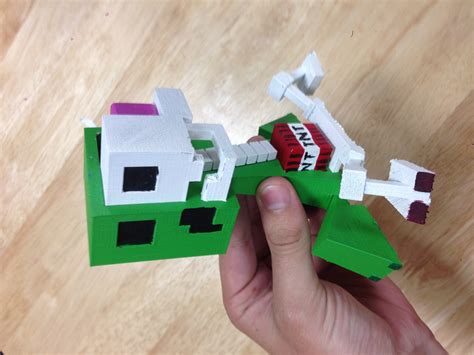 3d Printed Minecraft Creeper Anatomy What Do You Think Minecraft