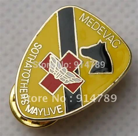 Us Army 1st Cavalry Division Medevac Hat Lapel Pin Metal Badge 32198 On