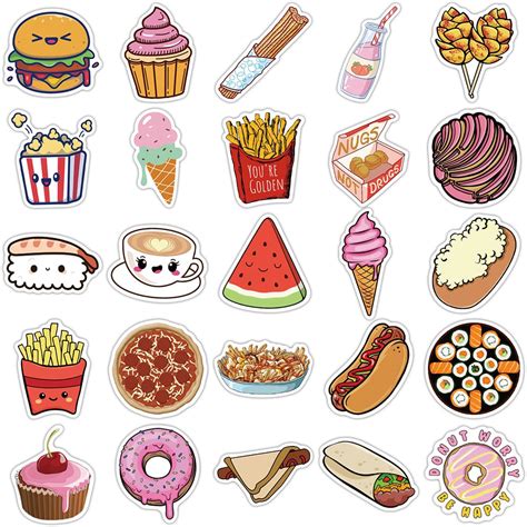 Delicious Food Stickers Arothy