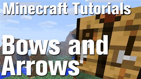 Minecraft Tutorial How To Make A Bow And Arrow Youtube