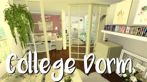 The Sims 4 Speed Build College Dorm Youtube