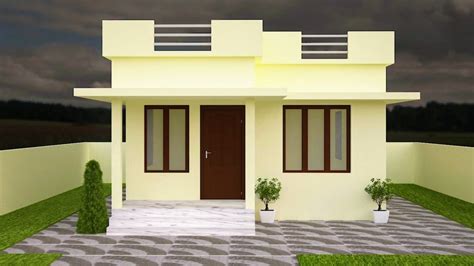 530 Sq Ft 2bhk Modern Low Budget House And Free Plan 742 Lacks Home