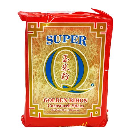 Super Q Cornstarch Stick Noodle Golden Bihon 16oz Just Asian Food