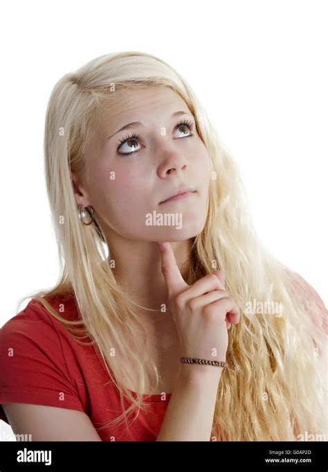 Pondering Woman Hi Res Stock Photography And Images Alamy