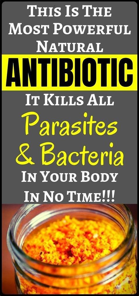 The Best Natural Antibiotic Ever It Kills All Parasites And Cures