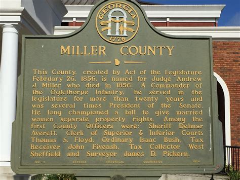 Miller County Historic Sign Colquitt Ga Paul Chandler July 2016