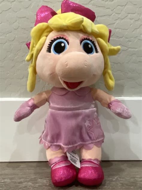 Disney Store Miss Piggy Muppet Babies Plush Pig Pink 14 Soft Toy