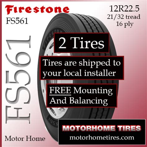 12r225 Firestone Fs561set Of 2free On Site Mobile Installation