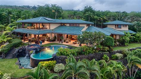 Hawaii Homes With Tropical Landscape Design Hawaii Real Estate Market