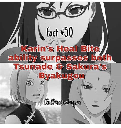 Karin Is More Legit Antisakura Naruto Facts Naruto Funny Naruto