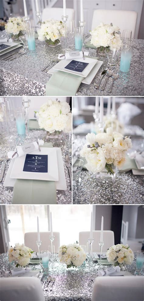 For dinner or decoration, you can also set the table with a paper silver tablecloth, rented china, and crystal with a silver or. The silver touch, the splendor wedding decor