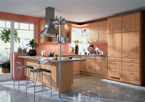 Modern Light Wood Kitchen Cabinets Pictures And Design Ideas