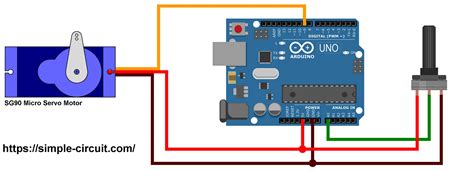 Servo Motor Control With Arduino Simple Circuit