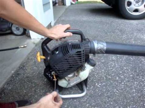 Starting a flooded leaf blower. How to Tune a 2-Stroke Engine (Trimmer, Leaf blower, Saw, etc.) - YouTube