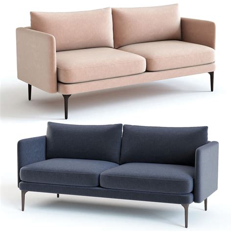View specific base finishes below. 3D West Elm Auburn Sofa | CGTrader