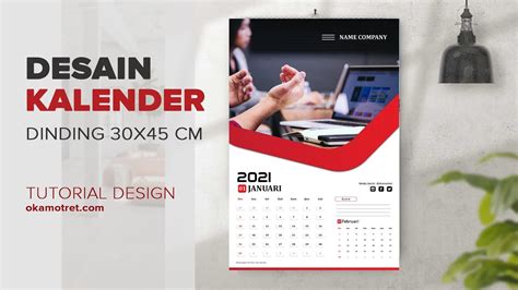 Download 24 Template Desain Kalender Dinding 2021