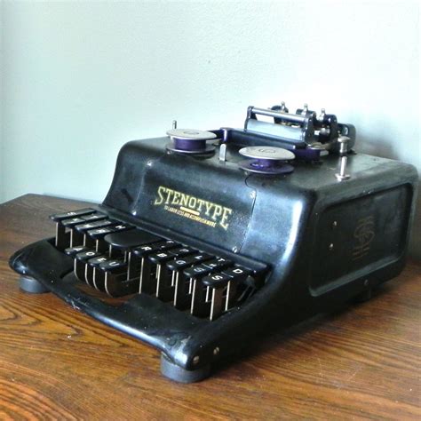 Reserved For Eeh527 Vintage Stenotype Machine With Original Etsy