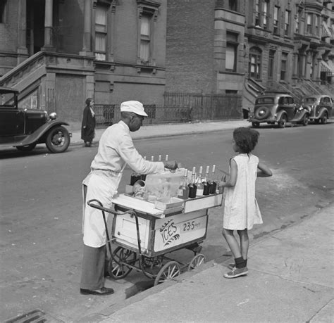 New York Street Vendor Of Ices With Girl Photo Free New York Image