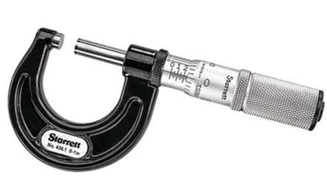 Starrett 436 Series Friction Micrometer 0 1 T436xfl 1 Penn Tool Co