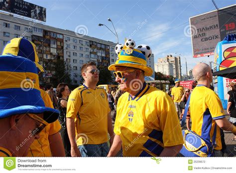 Senior Fan From Sweden On Uefa Euro 2012 Editorial Photography Image Of Crowd Hopeful 25239572