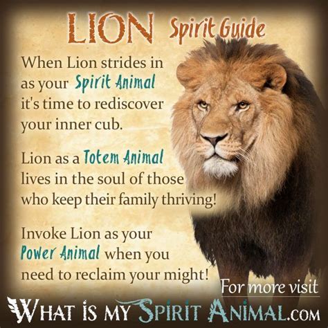 Lion Spirit Totem And Power Animal Symbolism And Meaning What Is My
