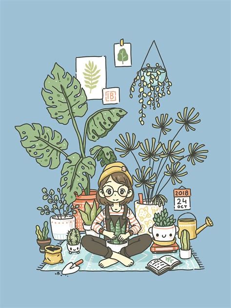 Plant Lady T Shirt By Freeminds In 2020 Plant Illustration Plant