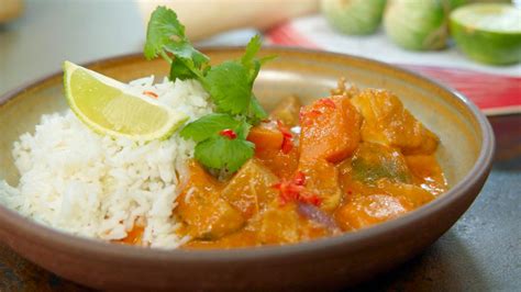 Thaise Rode Curry Met Kip Zoete Aardappel En Rammenas Dagelijkse Kost