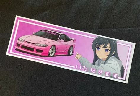 Bunny Girl Anime Slap Peeker Sticker Vinyl Sticker Car Decal Jdm Lewd 8