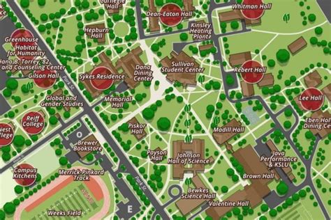 Sarah Lawrence College Campus Map Map