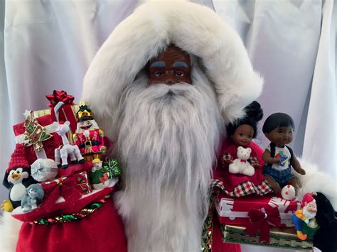 African American Santa Claus 23 Tall By Dianesheirloomsantas On Etsy