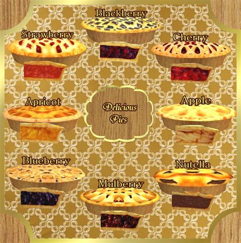 Fruit Pies By Downunder2006insiminator Delicious Pies Sims 4 Delicious