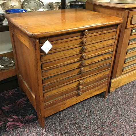 Antique 8 Drawer Printers Cabinet — Ardesh Printer Cabinet Jewelry Storage Cabinet Craft