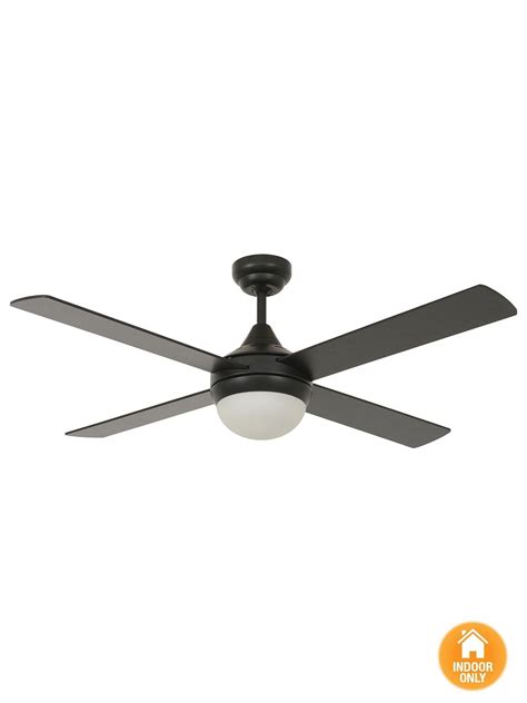 Buy online & pickup today. Airlie II 132cm Fan and Light in Black | Ceiling fans ...