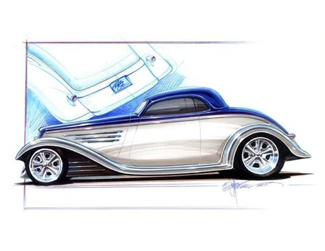 Thom Taylor Rod And Custom For Drawings Foose 1933 Ford Coupe Custom