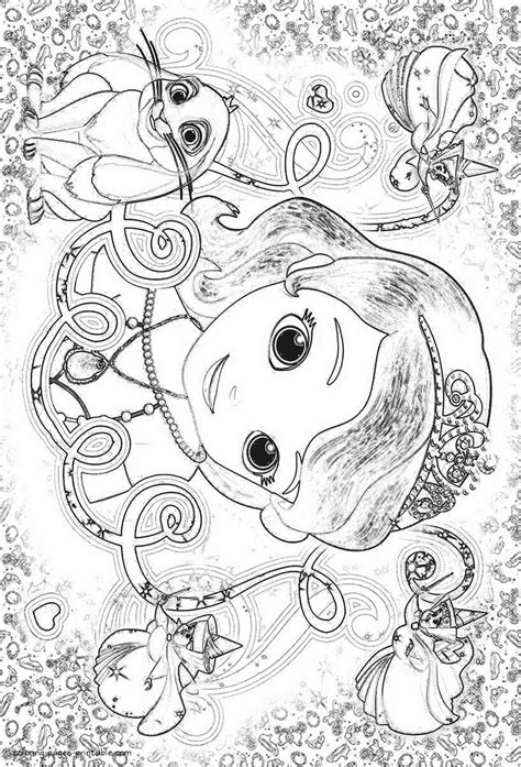 Twins amber and james, crackle the dragon, mermaids, fairies, witches. Sofia the First coloring pages to print || COLORING-PAGES ...