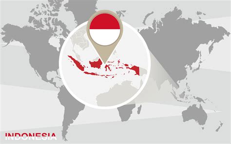 Mapa Do Mundo A Indon Sia Ampliada Vetor No Vecteezy