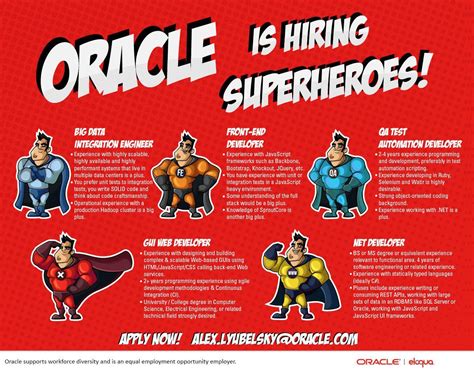 Oracle On Twitter Oracle Is Hiring Are You Our Next Superhero