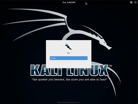 Kali Linux Default Username