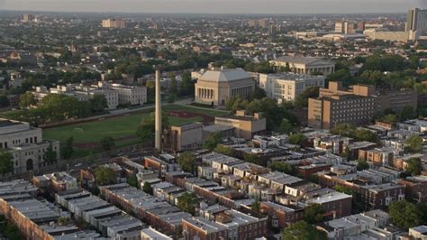 5k Stock Footage Aerial Video Of Girard College Campus Building North